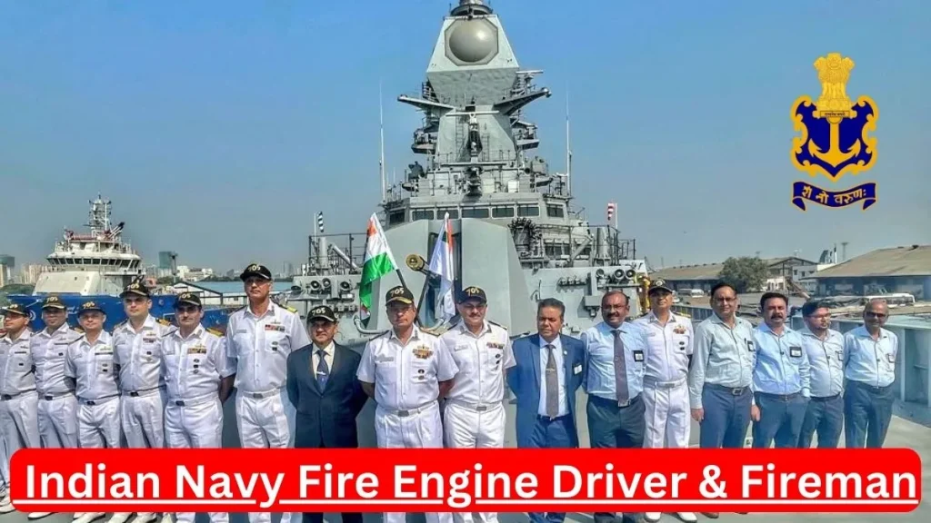  Indian Navy Fire Engine Driver & Fireman